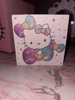 Hello Kitty Rainbow Bow Wall Art Decor